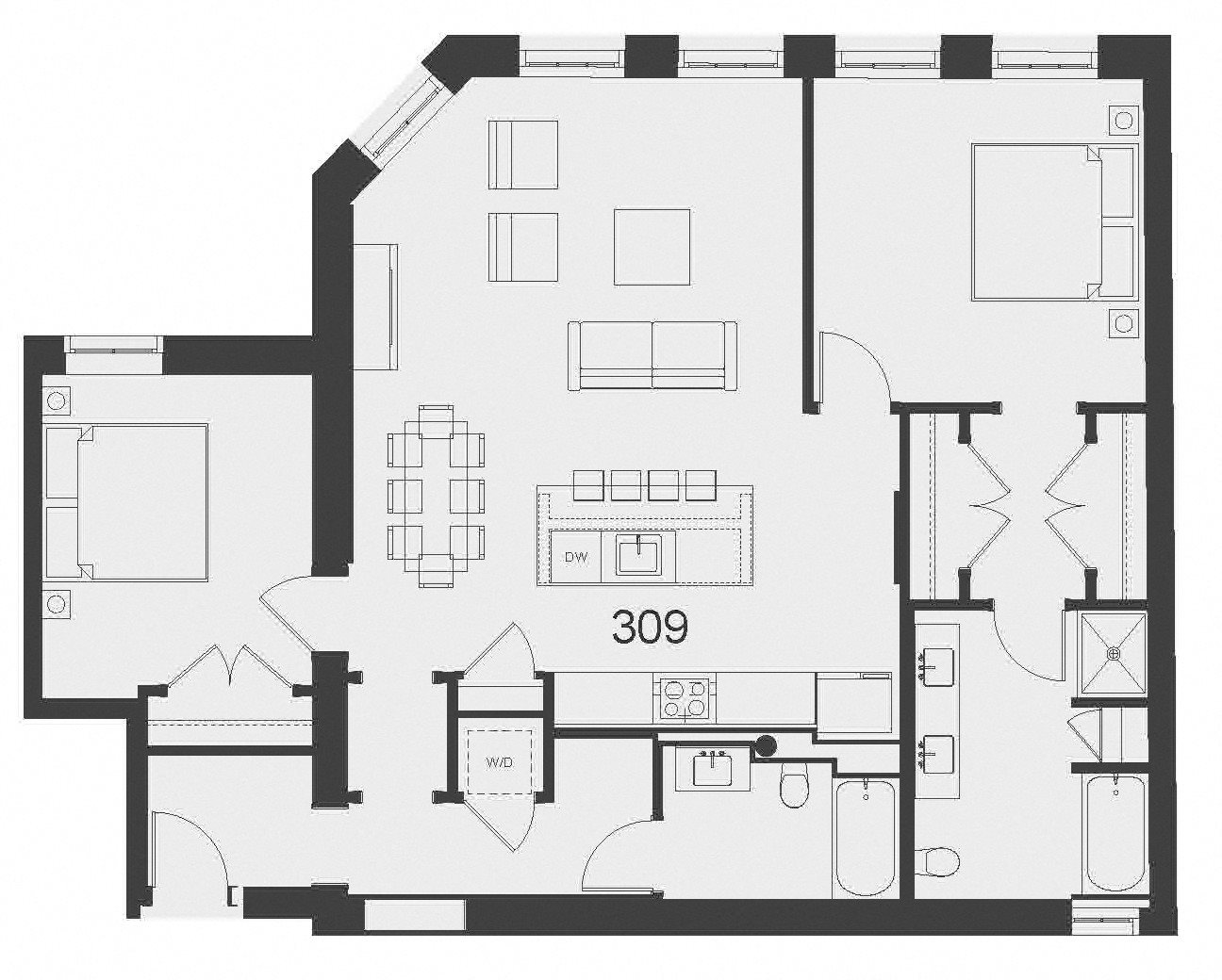 Floor Plans of Motley School Apartments in Chicago, IL